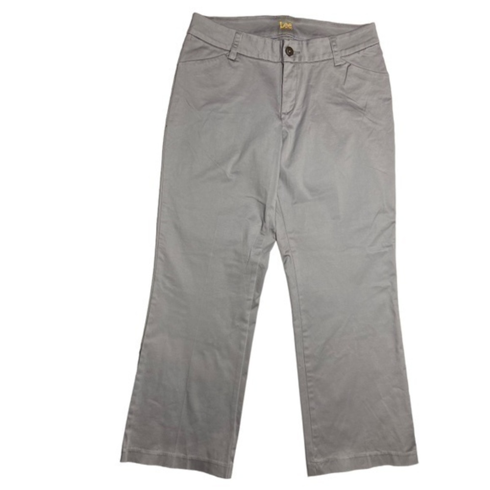Lee‎ Modern Series Trouser Pants Gray Bootcut Business Career Size 12 Short